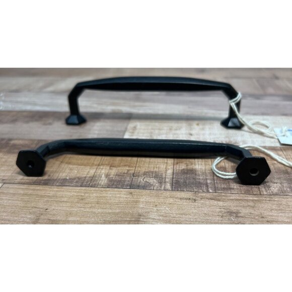Hobby Lobby Black Cast Iron like Cabinet Drawer Pulls Handles Set Of 2 - Rustic - Picture 3 of 3